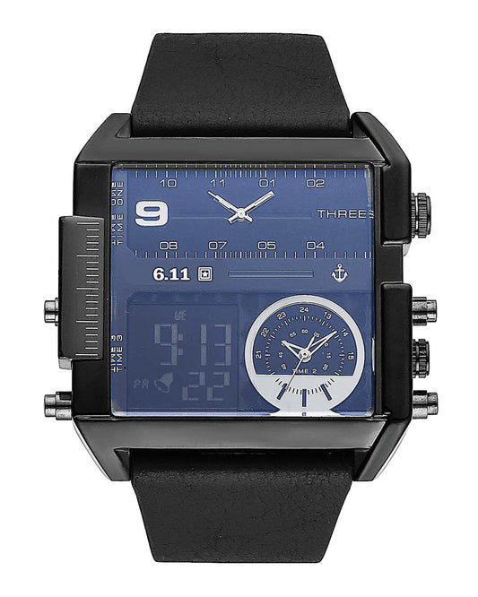 611 Date 8145 Countdown Waterproof Backlight Luminous Double Display Electronic Watch