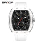 Men Sports Digital Wrist Watches for Male Clock Dual Display Man Tonneau Watches Chronograph Luminous Silicone Band Dropship