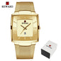 Fashion Blue Men'S Watches 2023 New Top Luxury Brand Watch Men Business Waterproof Stainless Steel Quartz Wristwatch
