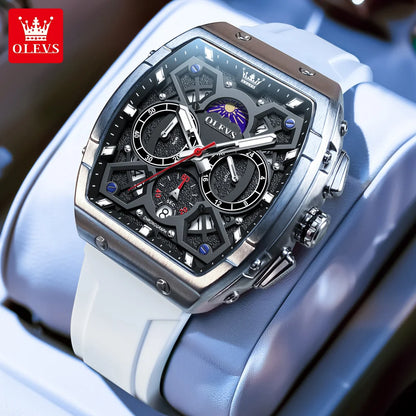 2942 Men'S Watch Hollow Out Watches Quartz Watch Waterproof Luminous Watches for Men Stylish Design with Silicone Strap
